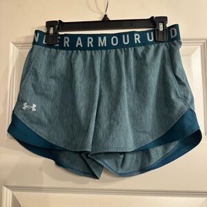 Green Under Armour Women's green Athletic Shorts- M